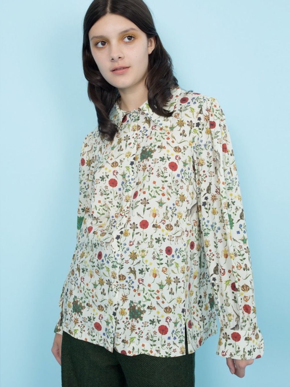 Samantha Pleet glance blouse illuminated collection ivory XXXL